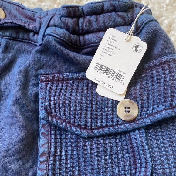 Free People NWT cotton blue shorts - Picture 2 of 5